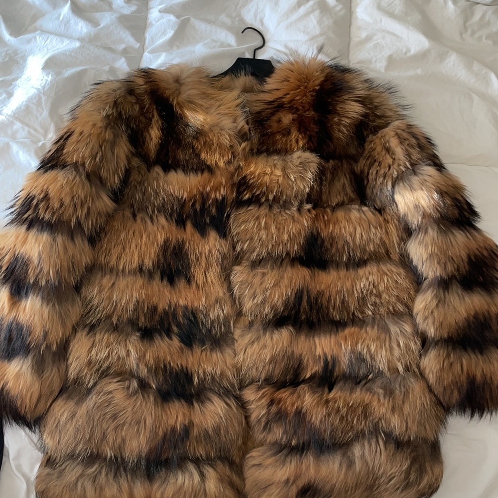 Brown Raccoon Coat